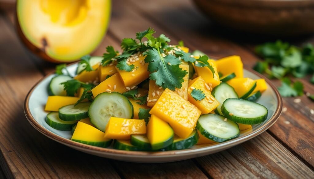 Asian Cucumber and Mango Salad