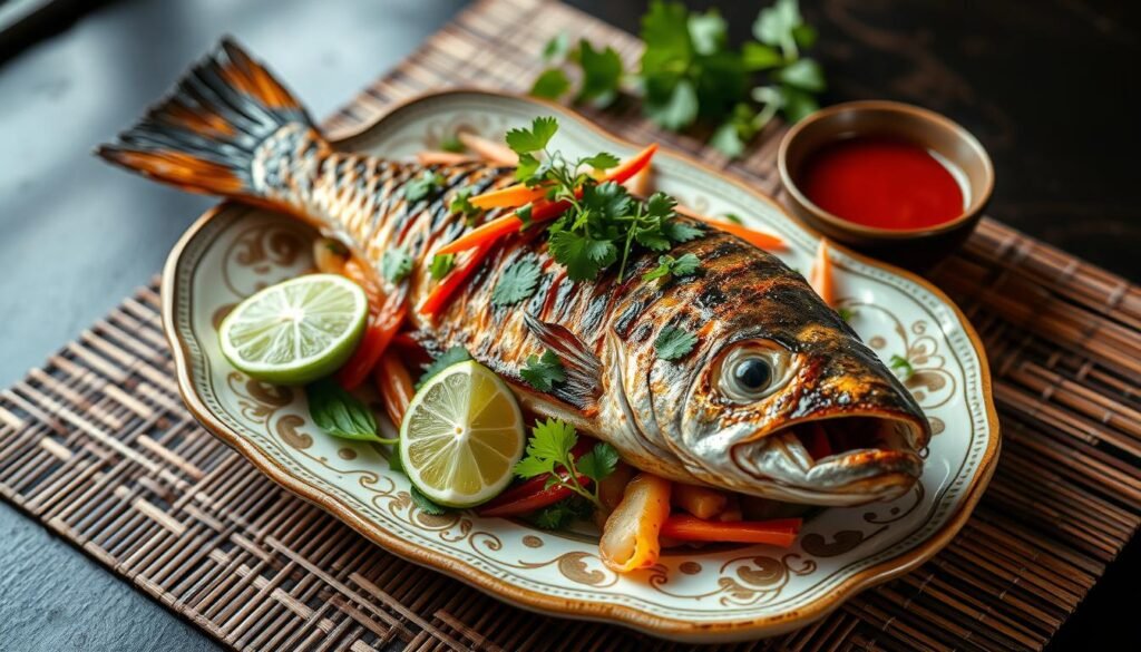 Asian Fish Dish Presentation