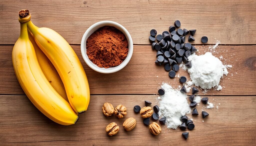 Chocolate Banana Bread Ingredients