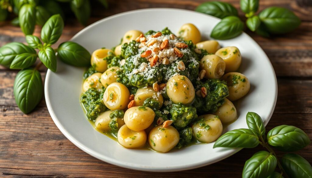 Gnocchi with Pesto Sauce