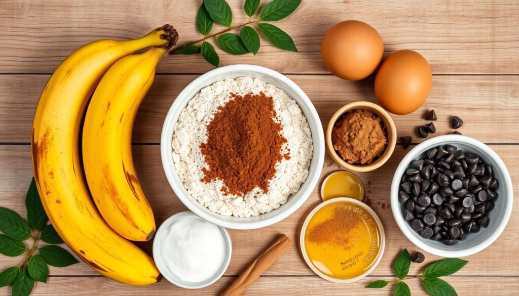 Healthy Banana Bread Ingredients