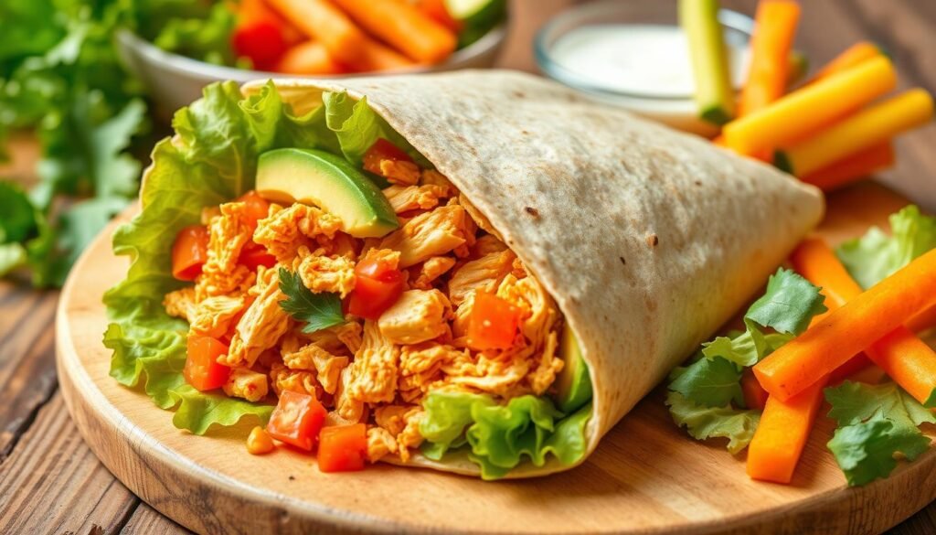 Healthy Buffalo Chicken Wrap