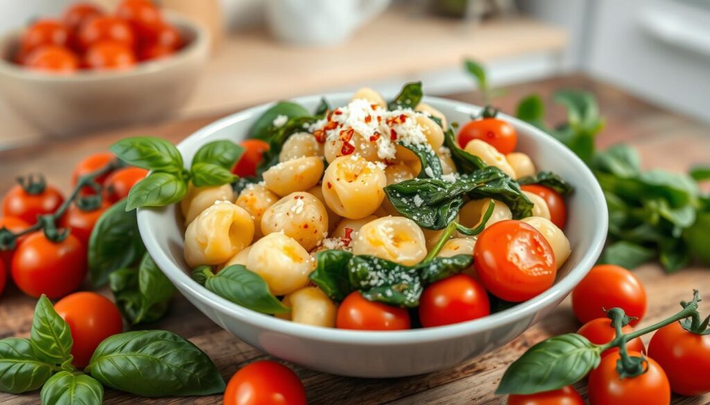 Healthy Vegetarian Gnocchi Serving