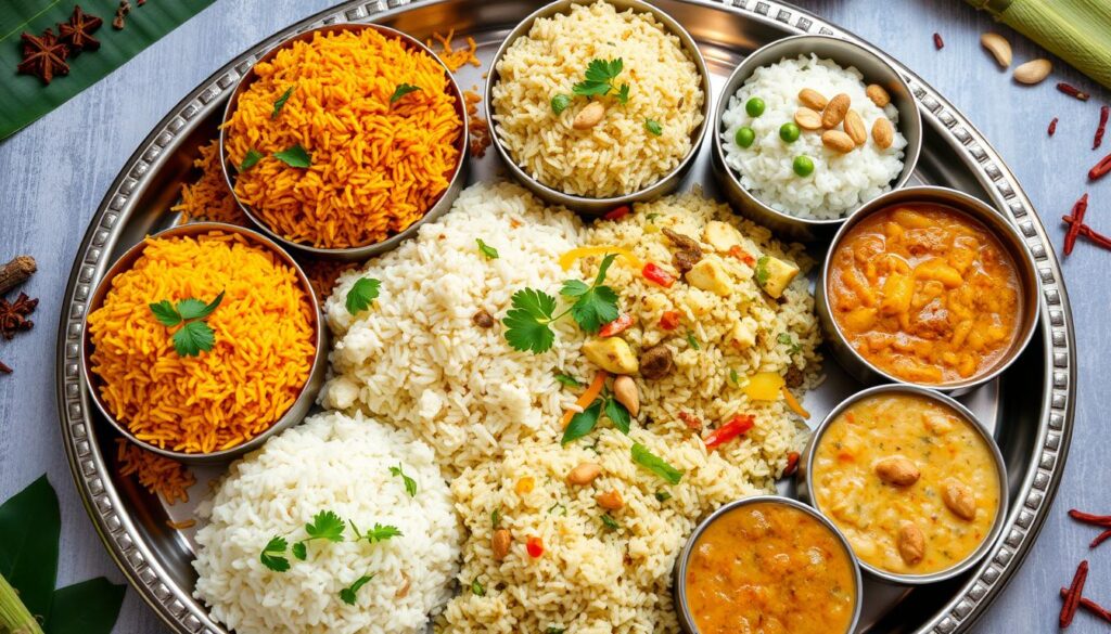 Indian Rice Dishes Variety