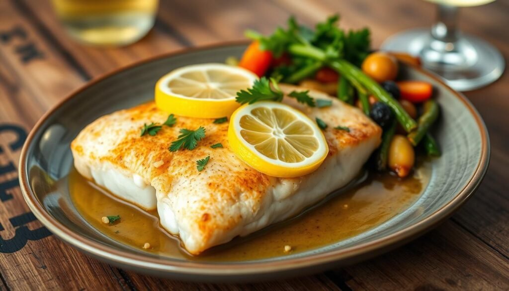 Lemon Garlic Butter Fish Dish