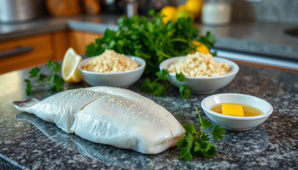 Parmesan Crusted Fish Preparation