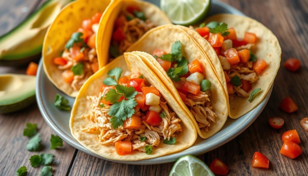 Shredded Chicken Tacos