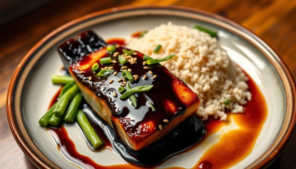 Soy Sauce Braised Halibut