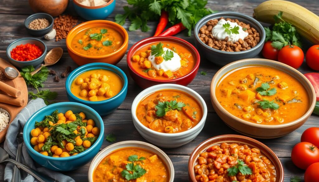 Vegetarian Breakfast Curry Variations