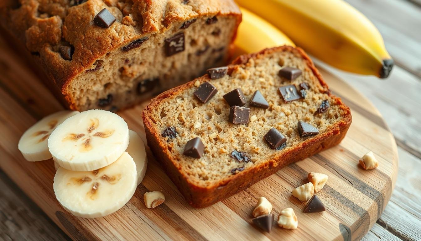 healthy banana bread chocolate no sugar gluten free recipe