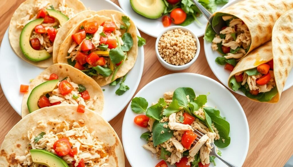 healthy shredded chicken recipes