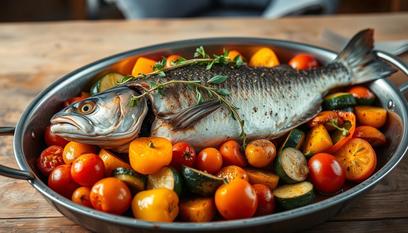 one-pan roasted fish