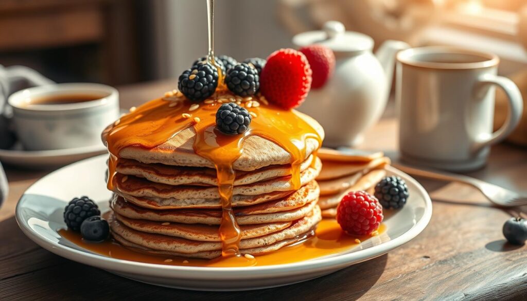 Chia Seed Pancakes Breakfast