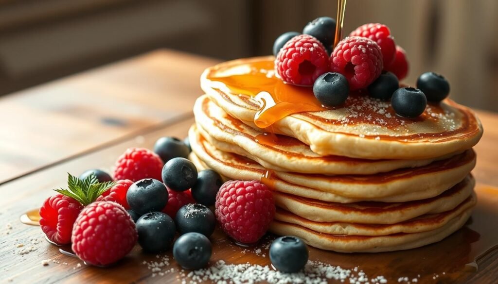 Low-carb pancakes without eggs