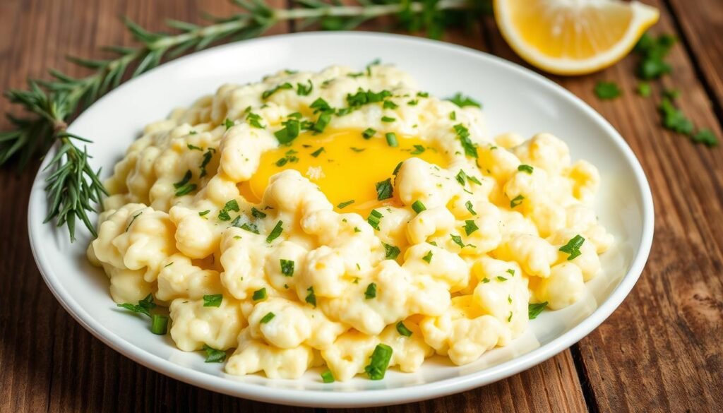 Mediterranean Scrambled Eggs with Fresh Herbs