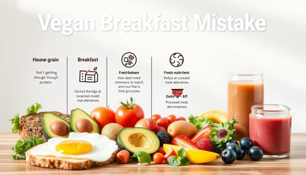 Vegan Breakfast Mistakes Infographic