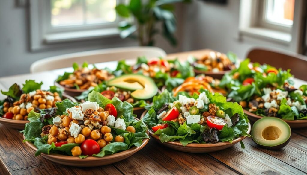 hearty vegetarian lunch salads